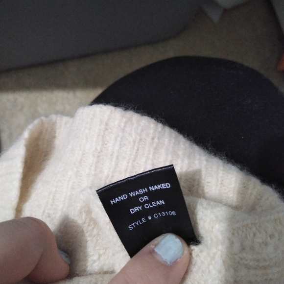 Naked Cashmere Cream Colored Cropped Sweater - Picture 6 of 6